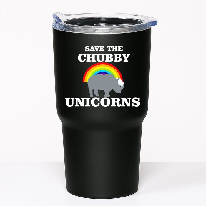Save The Chubby Unicorns Rainbow Tumbler