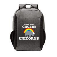 Save The Chubby Unicorns Rainbow Vector Backpack