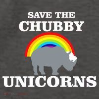 Save The Chubby Unicorns Rainbow Vector Backpack