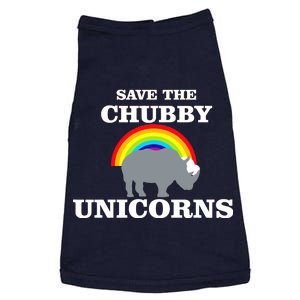 Save The Chubby Unicorns Rainbow Doggie Tank