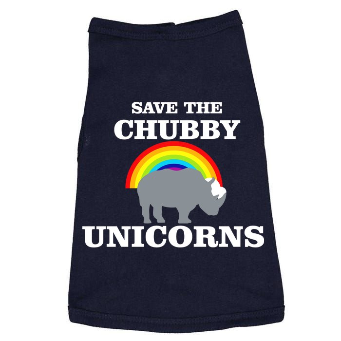 Save The Chubby Unicorns Rainbow Doggie Tank