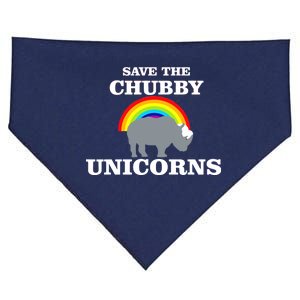 Save The Chubby Unicorns Rainbow USA-Made Doggie Bandana