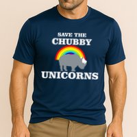 Save The Chubby Unicorns Rainbow Performance Shirt