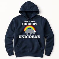 Save The Chubby Unicorns Rainbow Hoodie