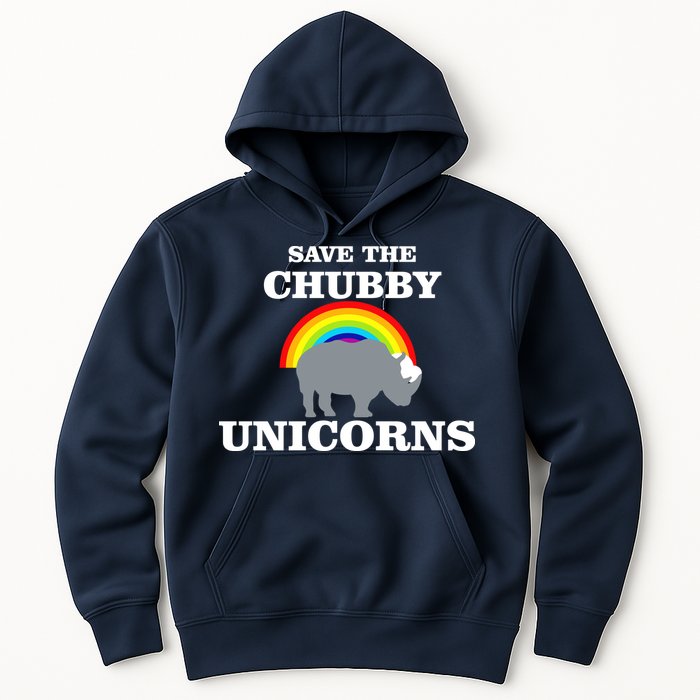Save The Chubby Unicorns Rainbow Hoodie
