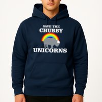 Save The Chubby Unicorns Rainbow Hoodie