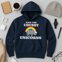 Save The Chubby Unicorns Rainbow Hoodie