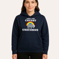 Save The Chubby Unicorns Rainbow Hoodie