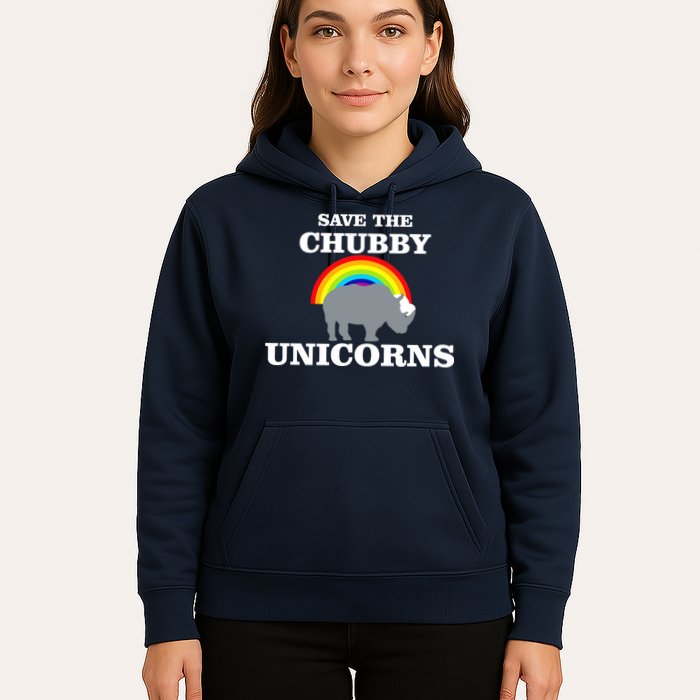 Save The Chubby Unicorns Rainbow Hoodie