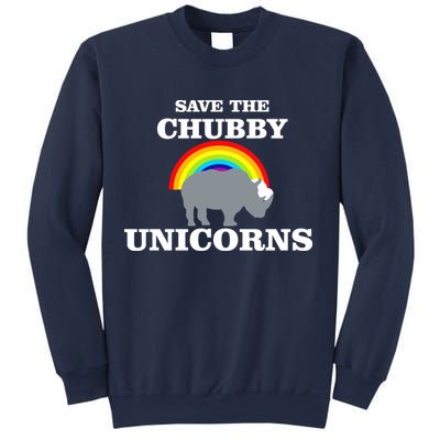 Save The Chubby Unicorns Rainbow Sweatshirt