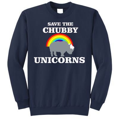 Save The Chubby Unicorns Rainbow Sweatshirt