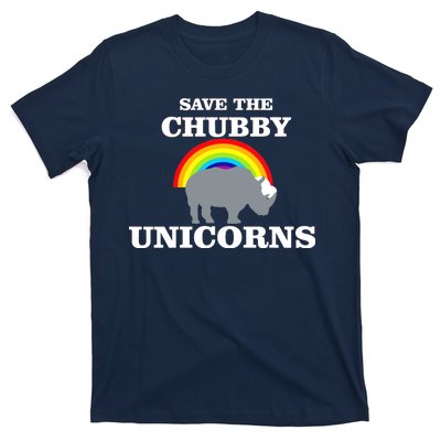 Save The Chubby Unicorns Rainbow T-Shirt