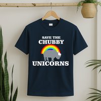 Save The Chubby Unicorns Rainbow T-Shirt
