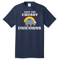 Save The Chubby Unicorns Rainbow Tall T-Shirt