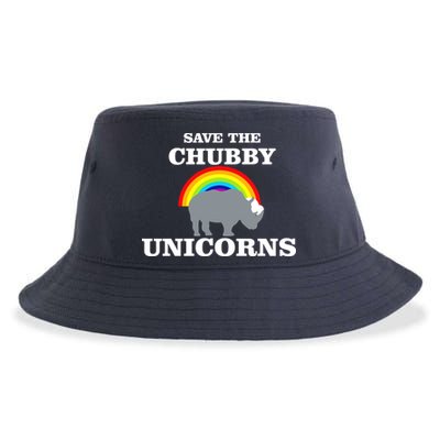 Save The Chubby Unicorns Rainbow Sustainable Bucket Hat