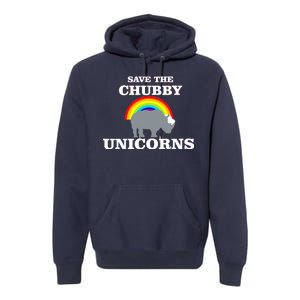 Save The Chubby Unicorns Rainbow Premium Hoodie