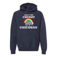 Save The Chubby Unicorns Rainbow Premium Hoodie