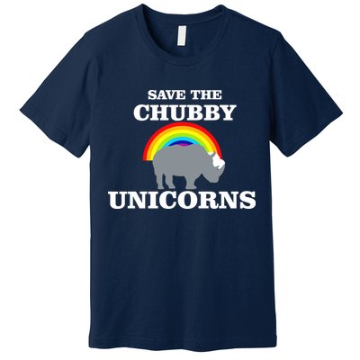 Save The Chubby Unicorns Rainbow Premium T-Shirt