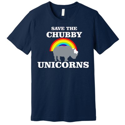 Save The Chubby Unicorns Rainbow Premium T-Shirt