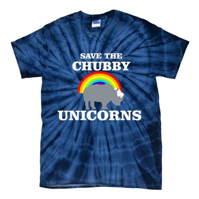 Save The Chubby Unicorns Rainbow Tie-Dye T-Shirt