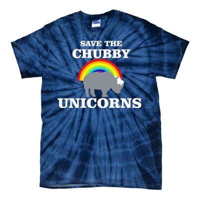 Save The Chubby Unicorns Rainbow Tie-Dye T-Shirt