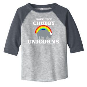 Save The Chubby Unicorns Rainbow Toddler Fine Jersey T-Shirt