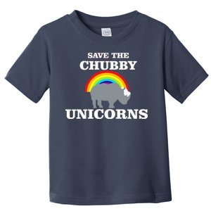 Save The Chubby Unicorns Rainbow Toddler T-Shirt