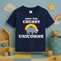 Save The Chubby Unicorns Rainbow Toddler T-Shirt