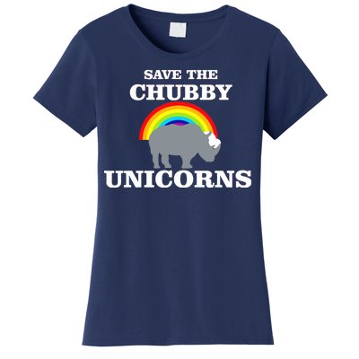 Save The Chubby Unicorns Rainbow Women's T-Shirt