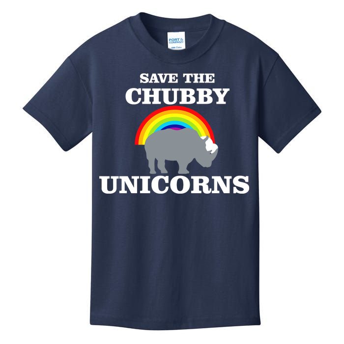 Save The Chubby Unicorns Rainbow Kids T-Shirt