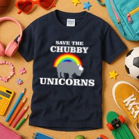 Save The Chubby Unicorns Rainbow Kids T-Shirt