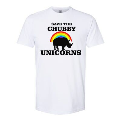 Save The Chubby Unicorns Rainbow Softstyle CVC T-Shirt