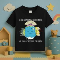 Save The Earth Before Exploring Other Planets Toddler T-Shirt