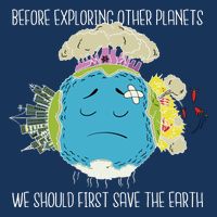 Save The Earth Before Exploring Other Planets Infant Baby Jersey Bodysuit