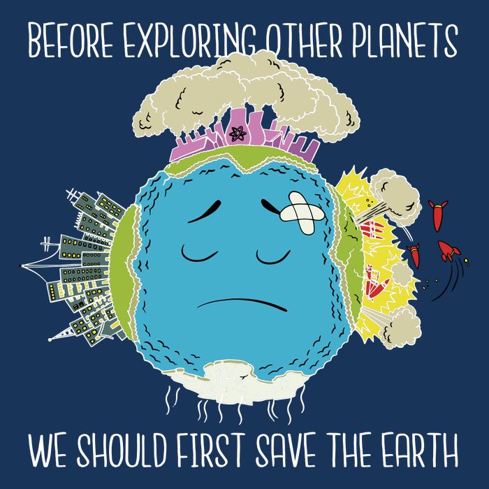 Save The Earth Before Exploring Other Planets Infant Baby Jersey Bodysuit