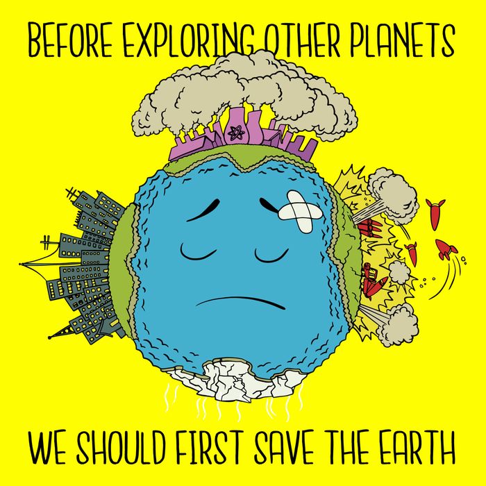 Save The Earth Before Exploring Other Planets Magnet
