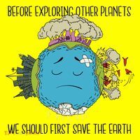 Save The Earth Before Exploring Other Planets 25L Jumbo Tote