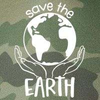 Save The Earth Holding Globe Legacy Tie Dye Trucker Hat
