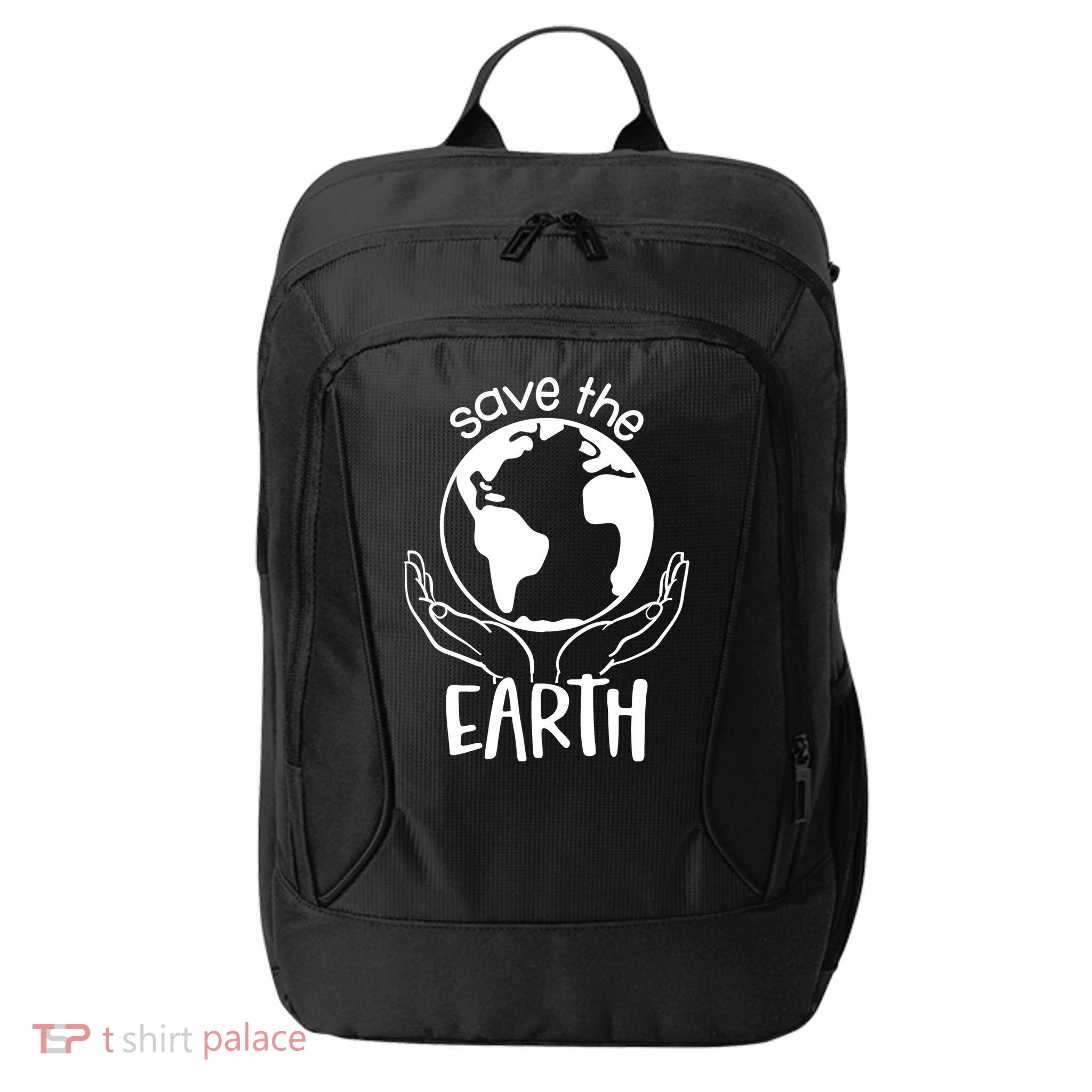Save The Earth Holding Globe City Backpack