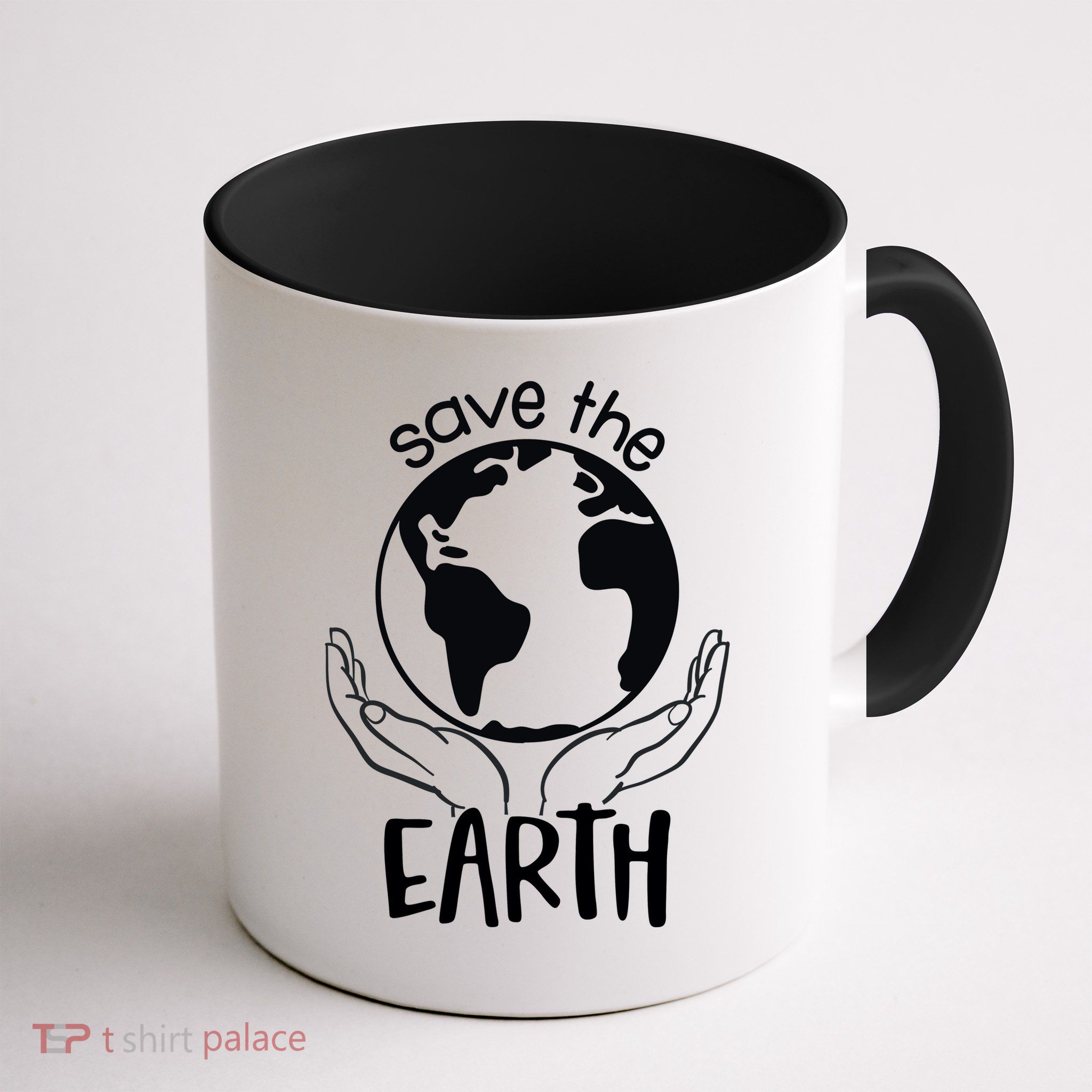 Save The Earth Holding Globe Mug