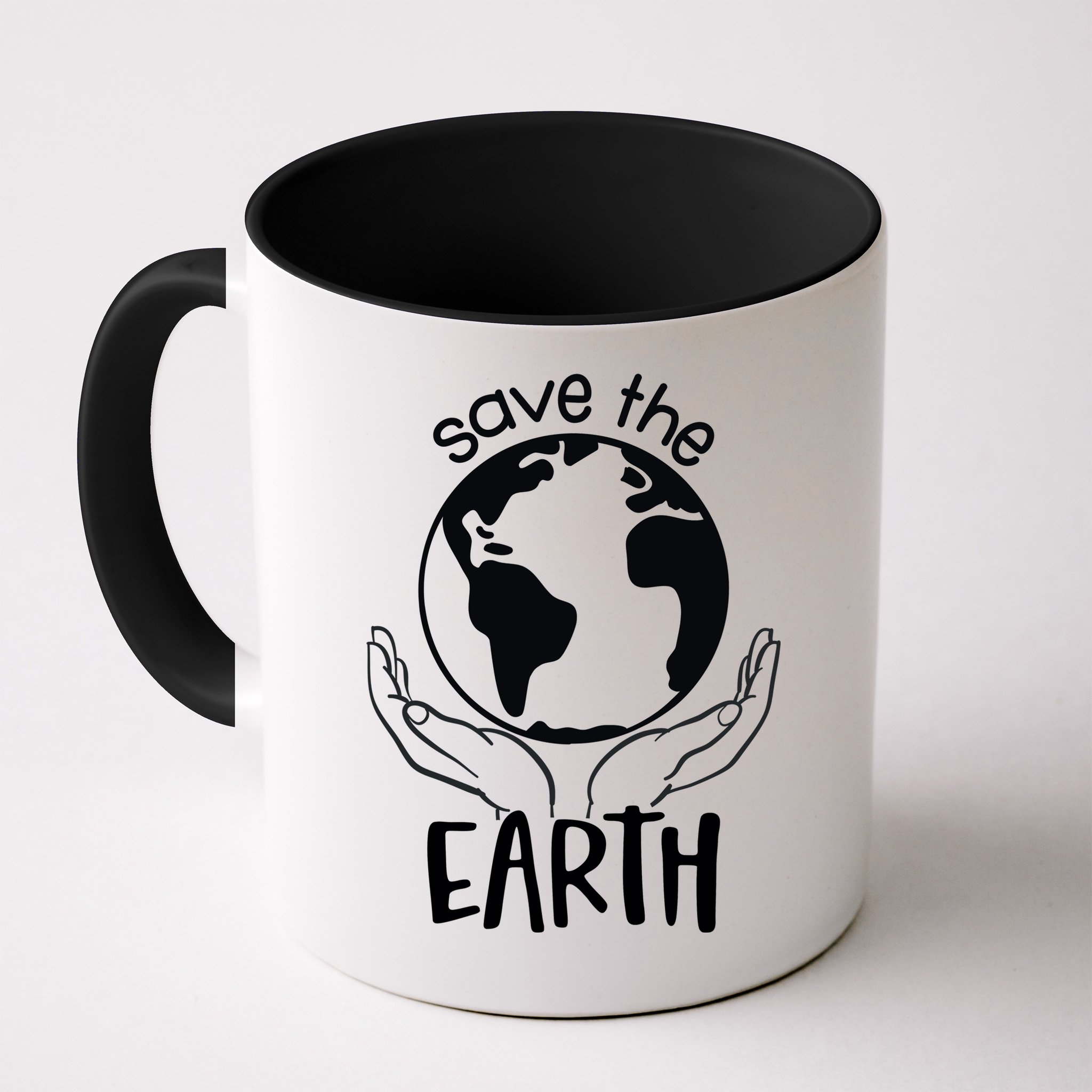 Save The Earth Holding Globe Mug