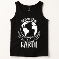 Save The Earth Holding Globe Tank Top