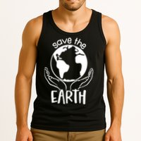 Save The Earth Holding Globe Tank Top