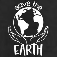 Save The Earth Holding Globe Golf Towel