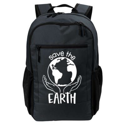 Save The Earth Holding Globe Daily Commute Backpack