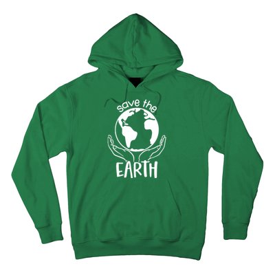 Save The Earth Holding Globe Hoodie