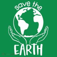 Save The Earth Holding Globe Tall T-Shirt