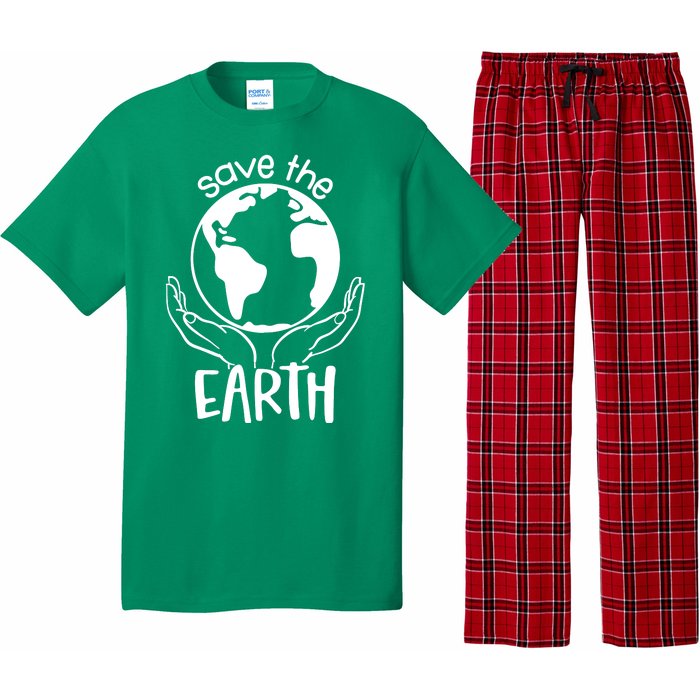 Save The Earth Holding Globe Pajama Set