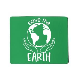 Save The Earth Holding Globe Mousepad