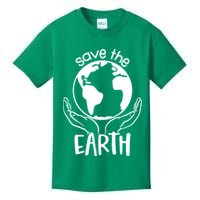 Save The Earth Holding Globe Kids T-Shirt